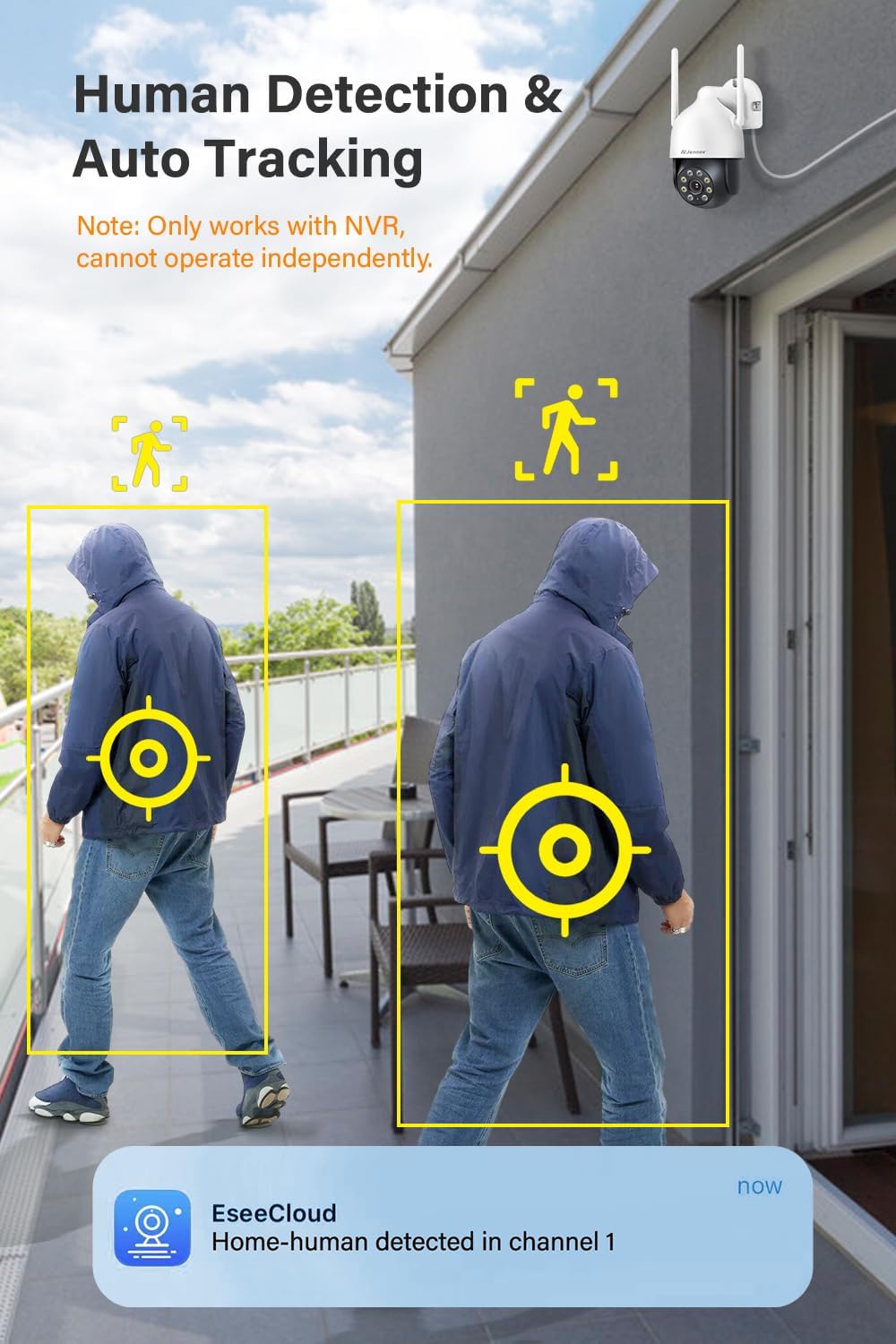 Jennov 5MP Telecamera WiFi Esterno - Aggiuntiva - immagine 2