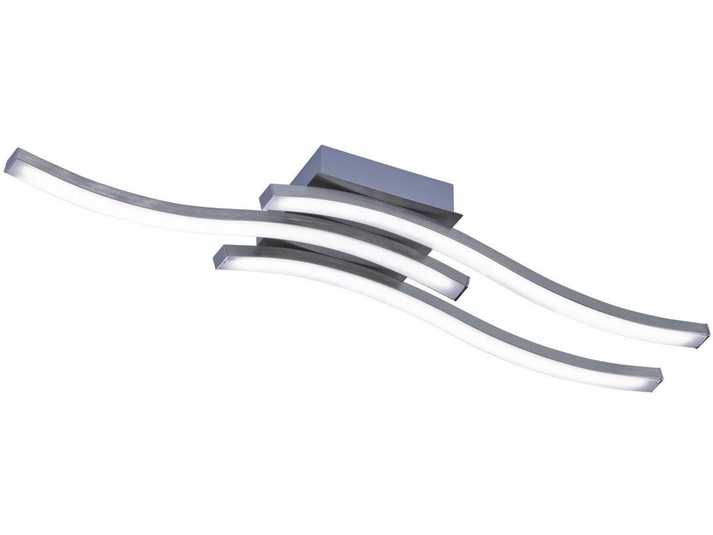 Reality Leuchten Route Lampada da soffitto 5 W, Nickel Satinato