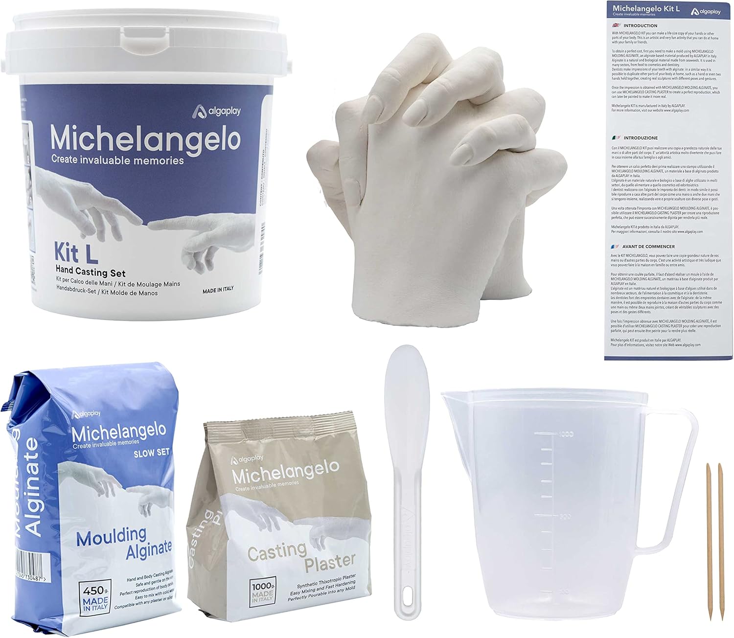 Algaplay Michelangelo Kit Calco Mani Coppia (L) - immagine 1