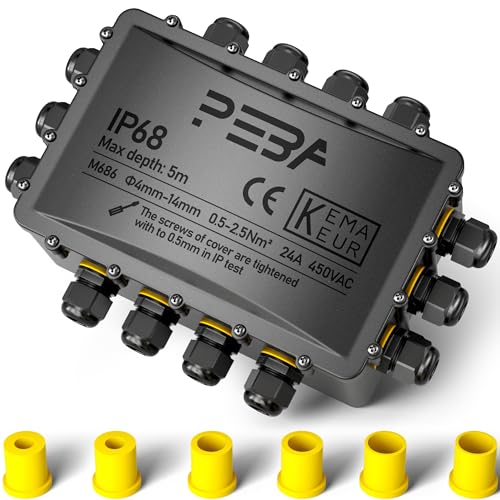 Peba® Scatola di Giunzione Impermeabile IP68 14 Vie