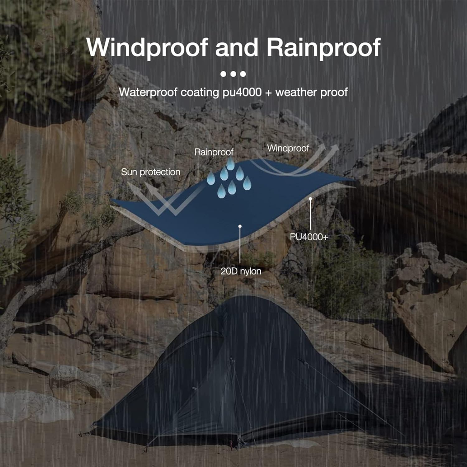 Naturehike Cloud-up 2 Tenda Campeggio Aggiornata - immagine 3