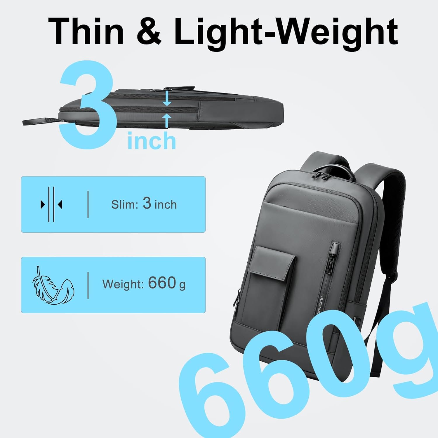 HEROIC KNIGHT Zaini per laptop da uomo - immagine 4