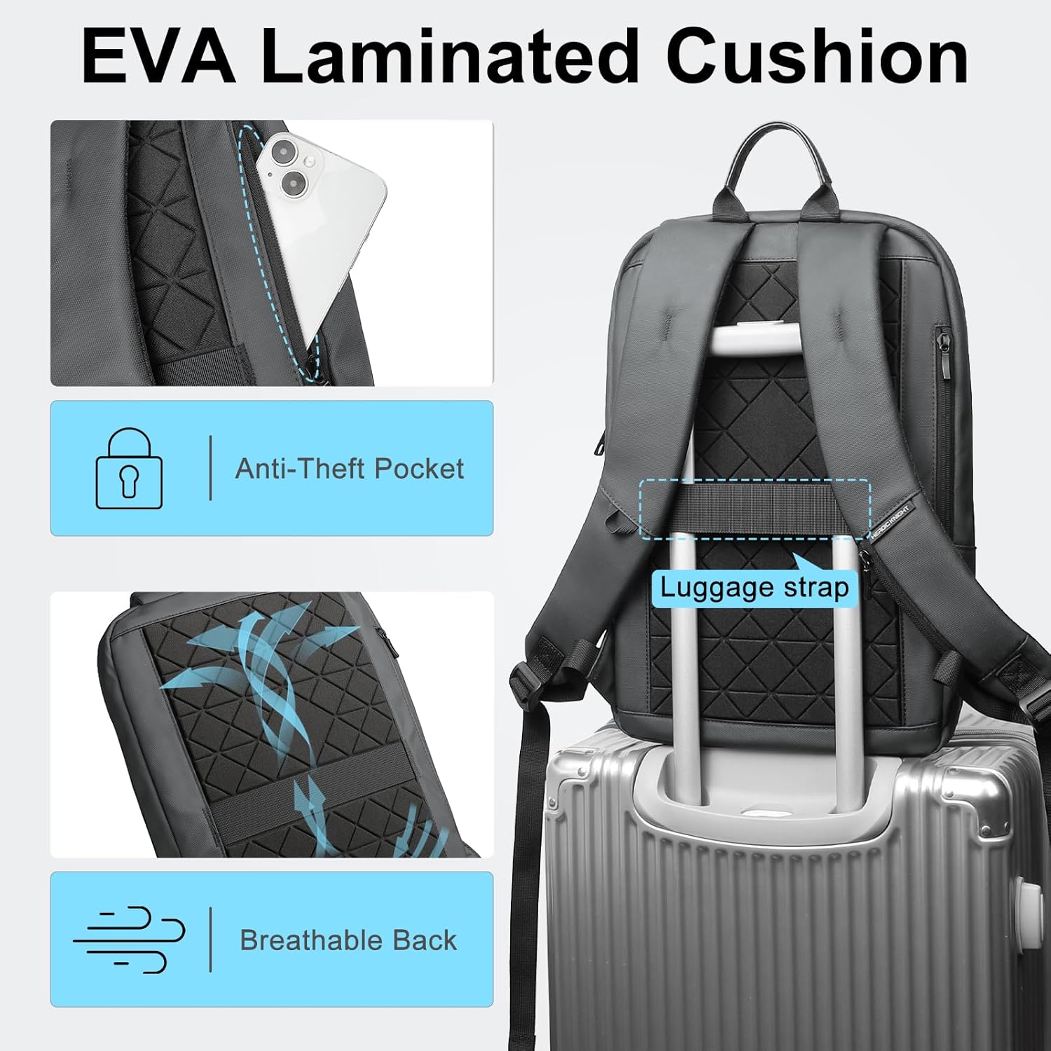 HEROIC KNIGHT Zaini per laptop da uomo - immagine 6