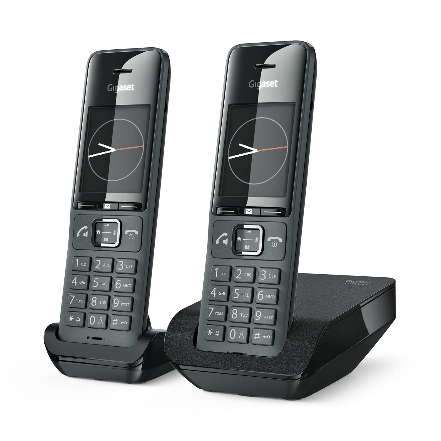 Gigaset COMFORT 520 Duo - Telefoni Cordless, Nero Titanio