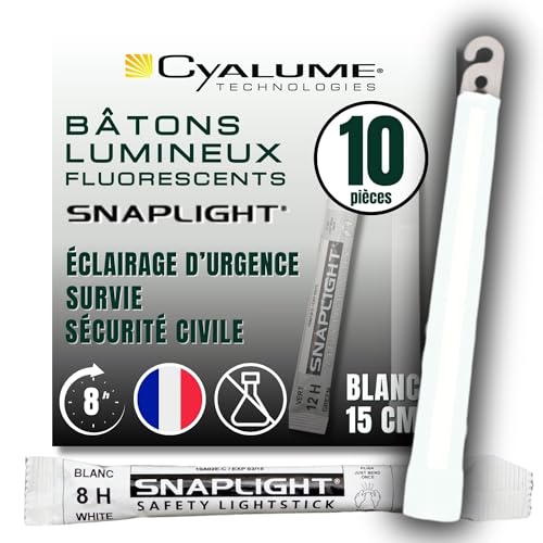 Cyalume Bastoncini Luminosi Bianco SnapLight 15 cm