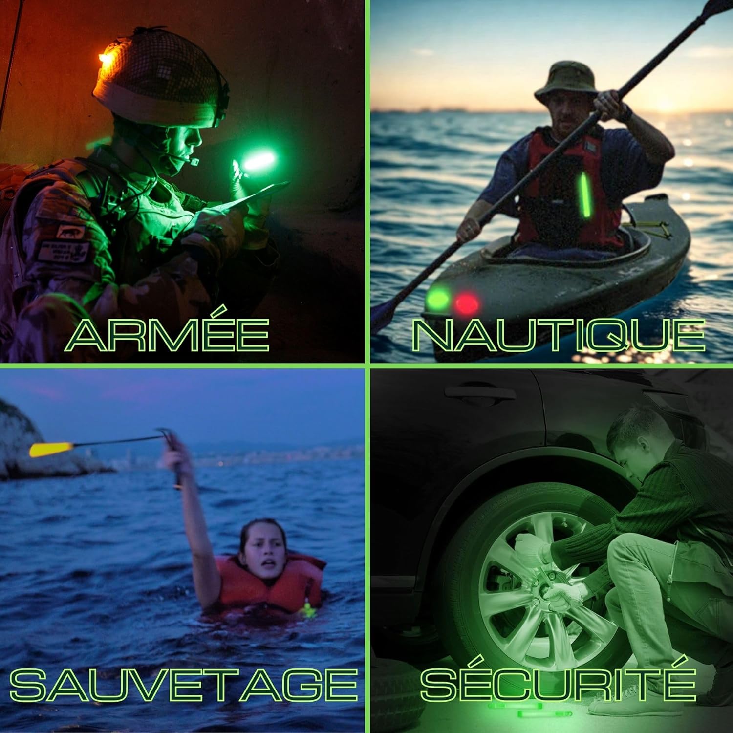 Cyalume Bastoncini Luminosi Bianco SnapLight 15 cm - immagine 2