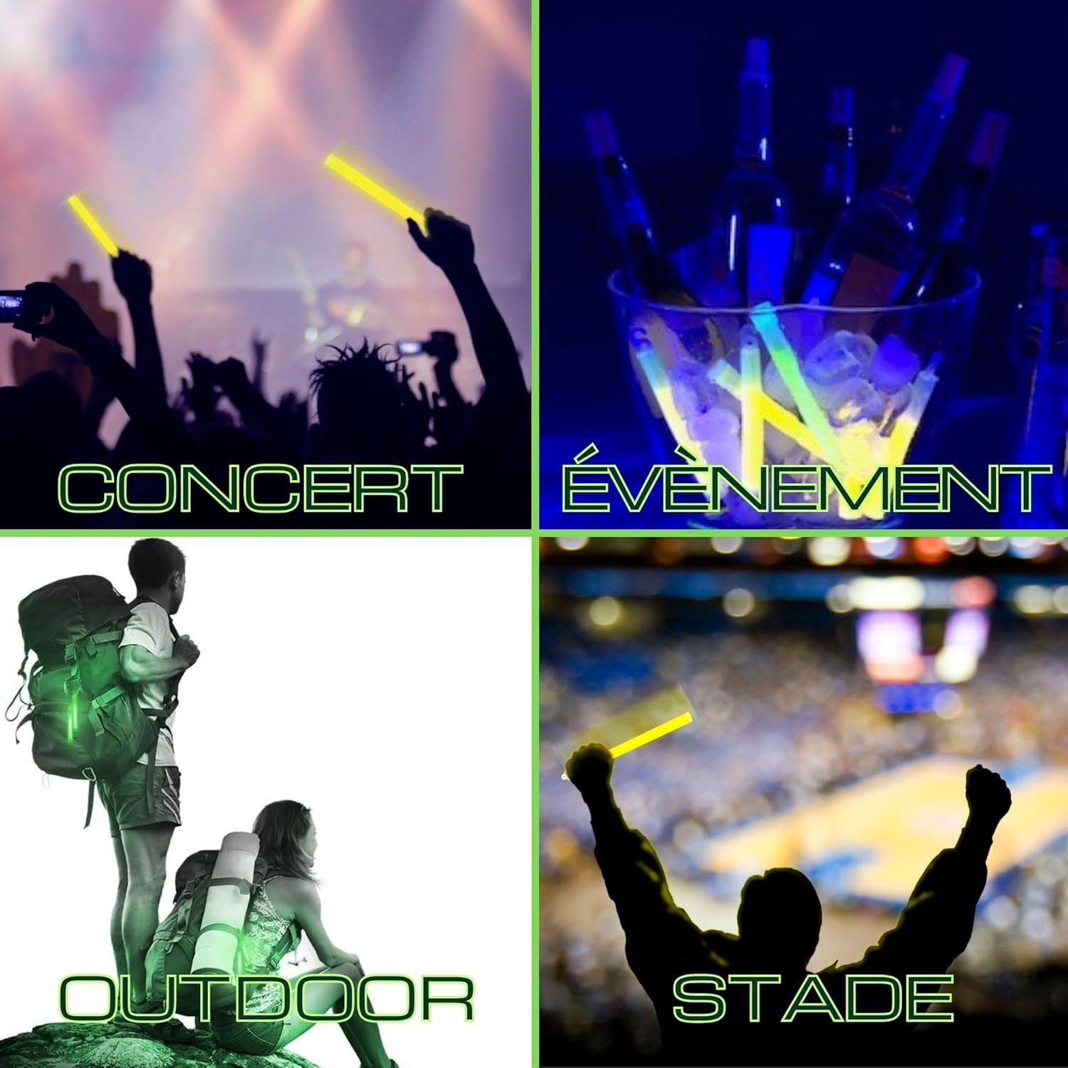 Cyalume Bastoncini Luminosi Bianco SnapLight 15 cm - immagine 4