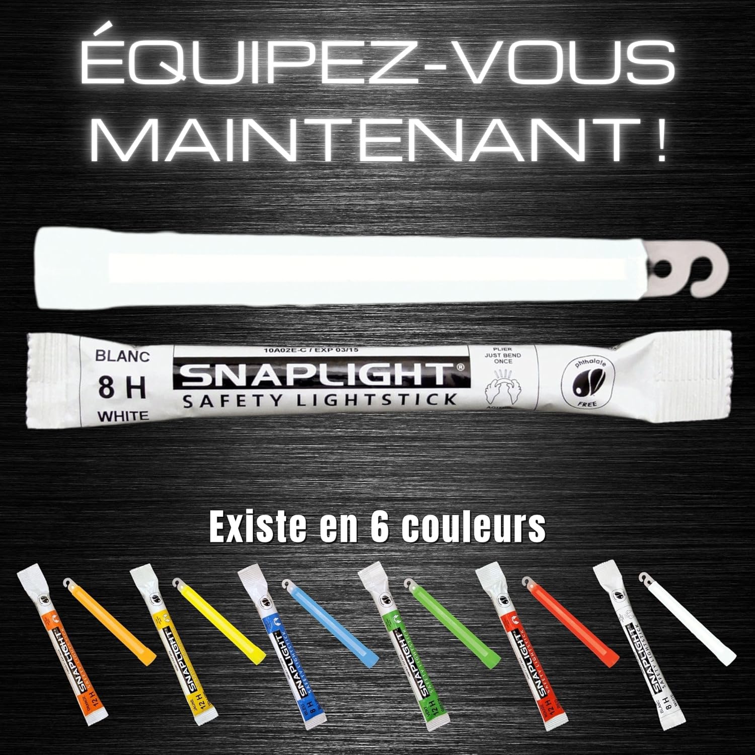 Cyalume Bastoncini Luminosi Bianco SnapLight 15 cm - immagine 9