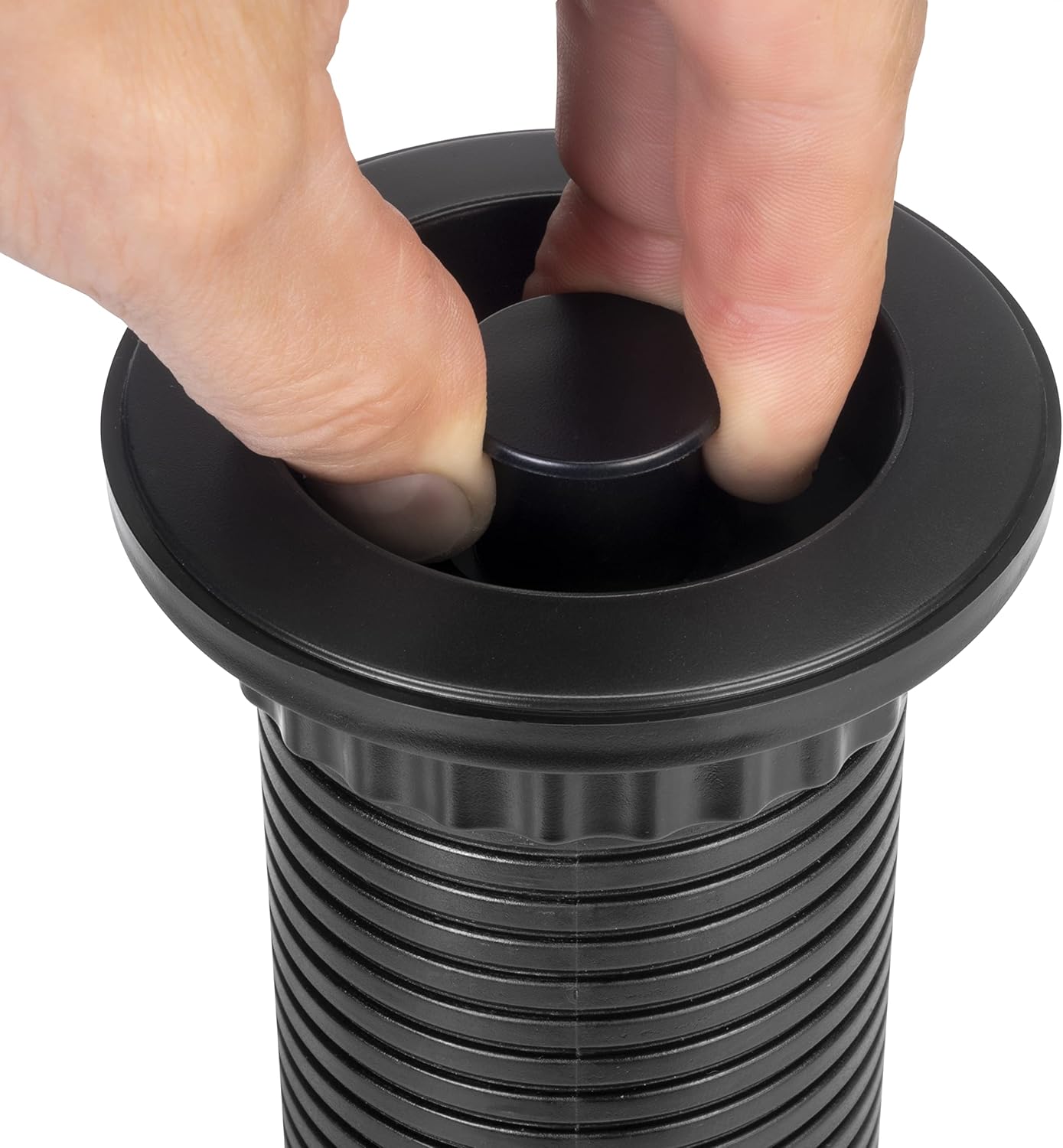 Emuca Blocco Multipresa a Scomparsa con USB, Nero - immagine 2