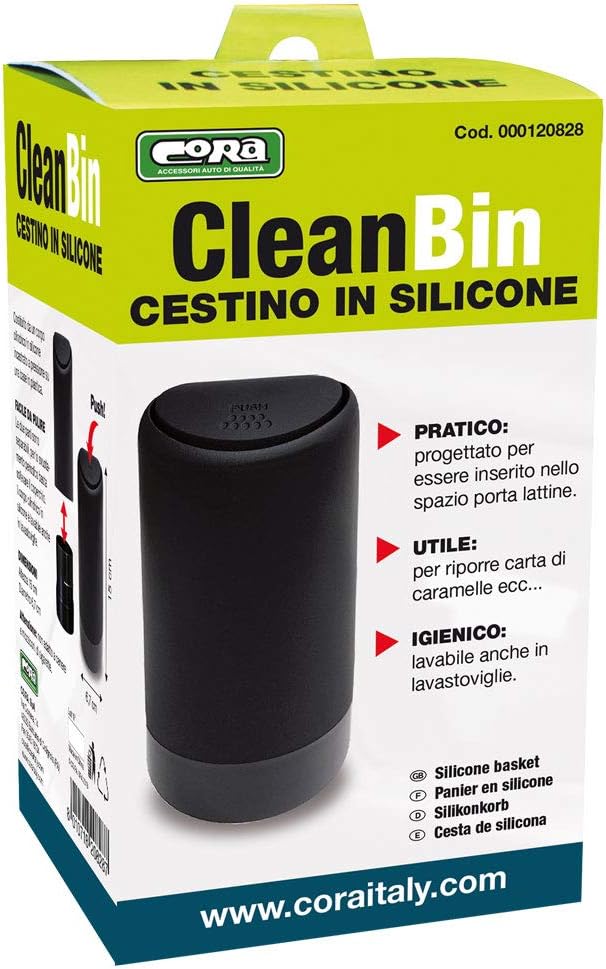 CORA Clean BIN Mini Cestino per Auto in Silicone - immagine 4