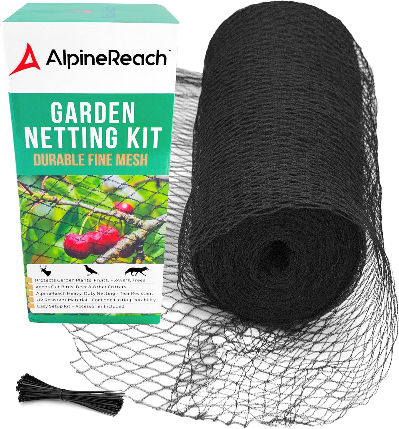 Alpinereach Rete da giardino 2m x 30m, Nera - immagine 1