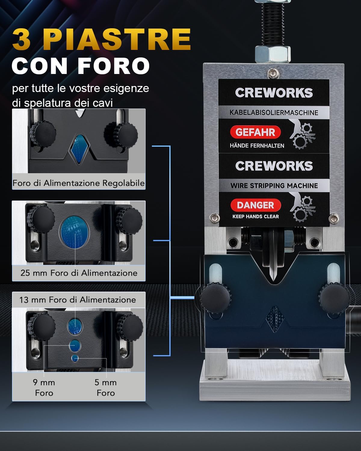 Creworks Macchina Spellacavi Manuale Professionale - immagine 4