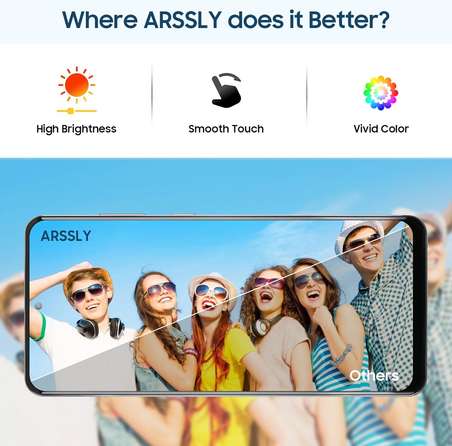 Schermo LCD per Samsung S20 Plus (nero con telaio) - immagine 3