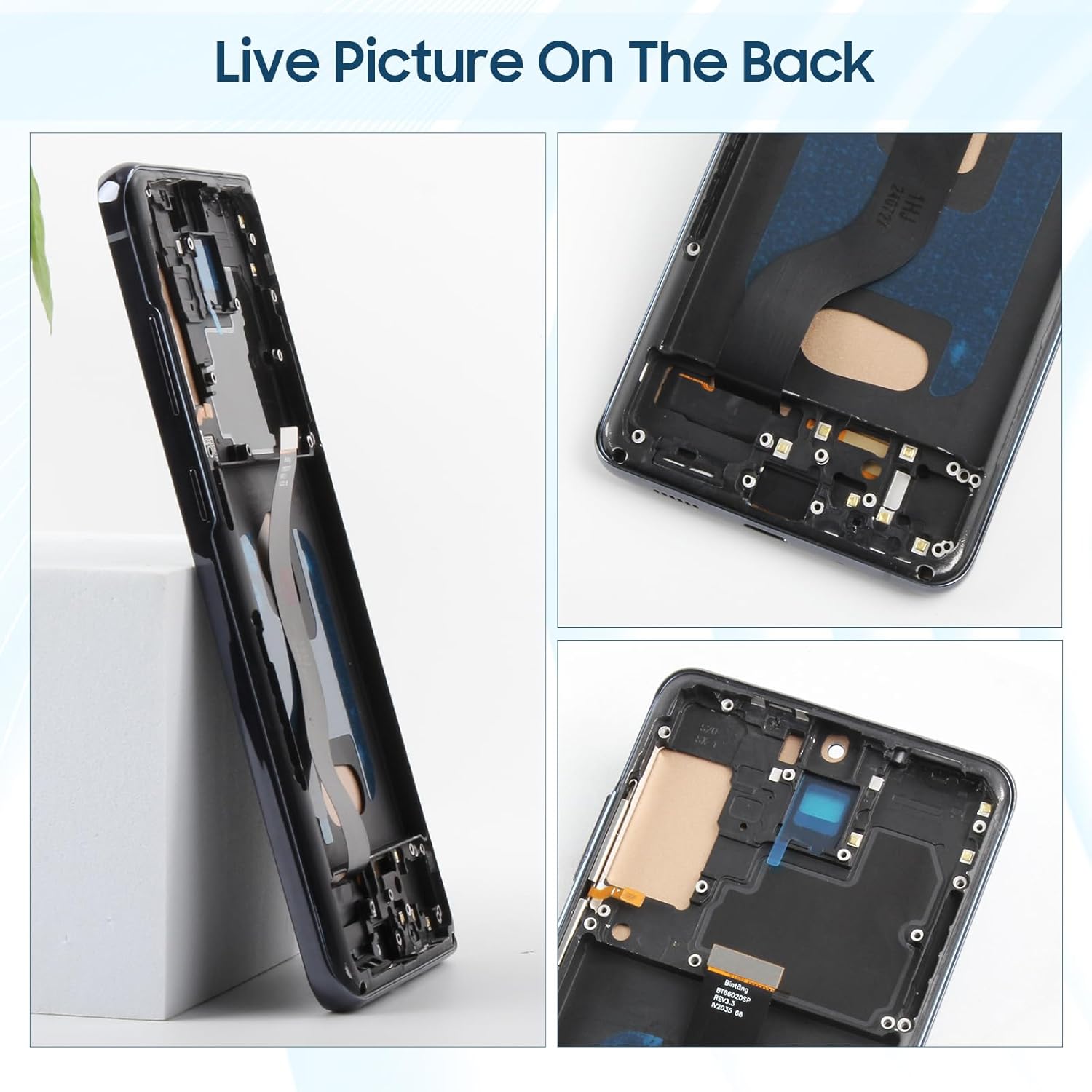 Schermo LCD per Samsung S20 Plus (nero con telaio) - immagine 6