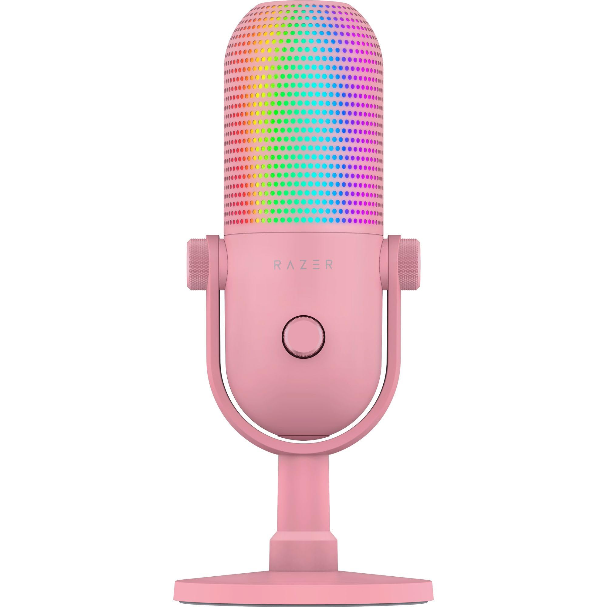 Razer Seiren V3 Chroma - Microfono USB RGB Condensatore, Quartz
