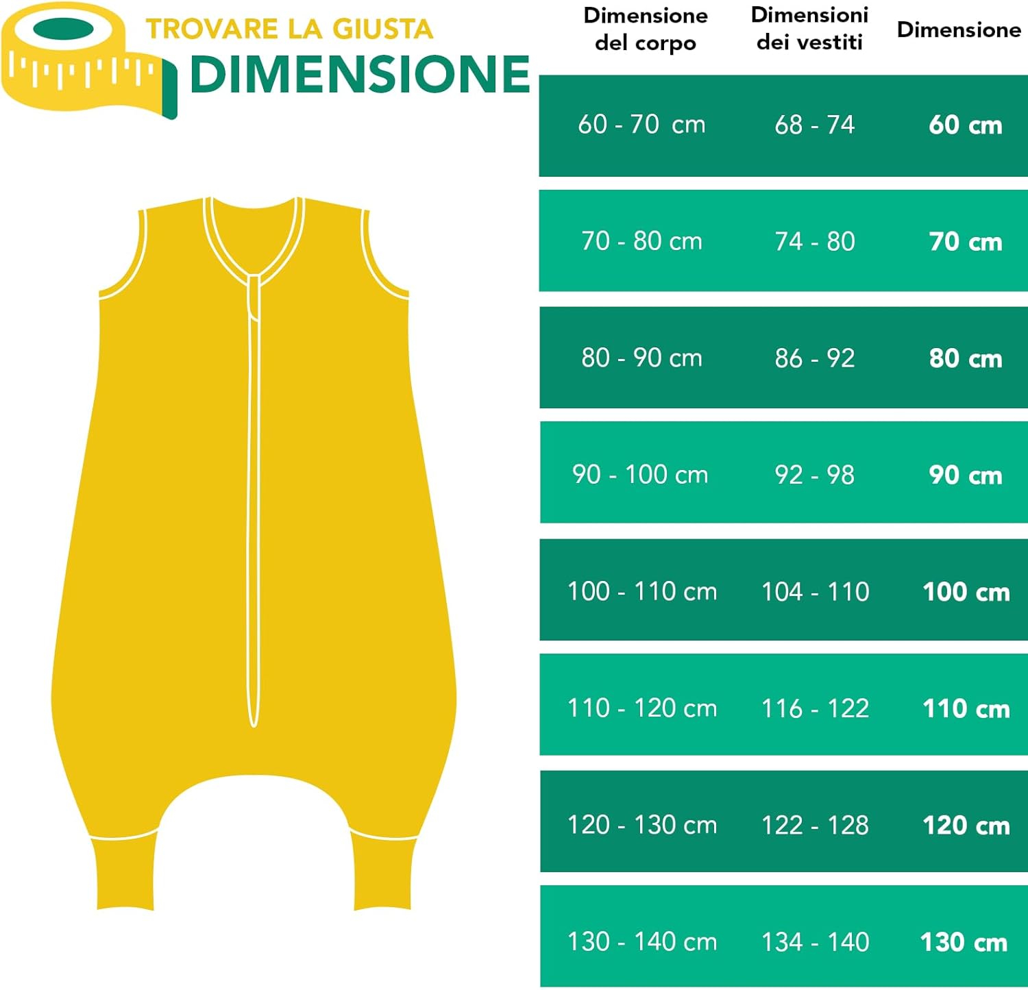 Sacco Nanna con Aperture per i Piedi 2.5 Tog - immagine 6
