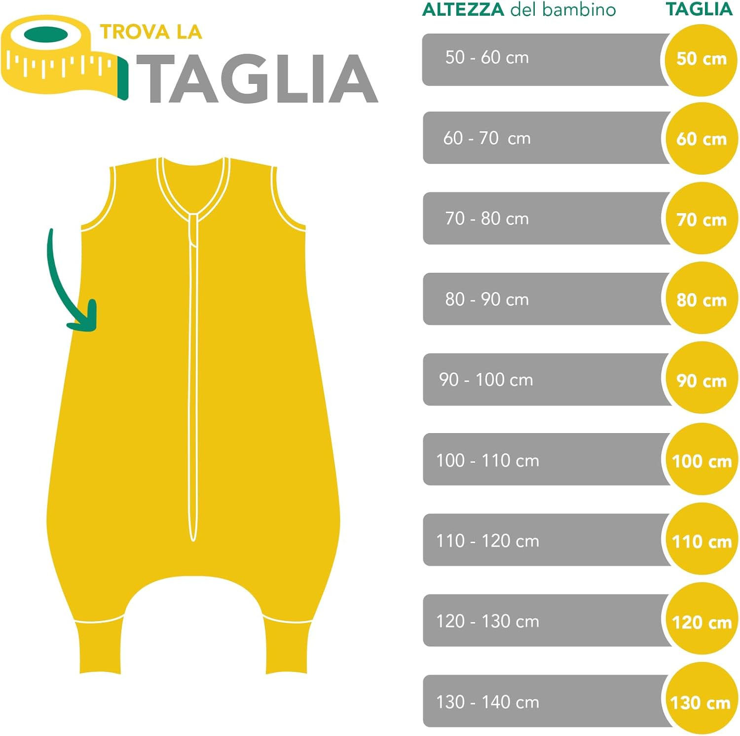 Sacco Nanna con Aperture per i Piedi 2.5 Tog - immagine 7