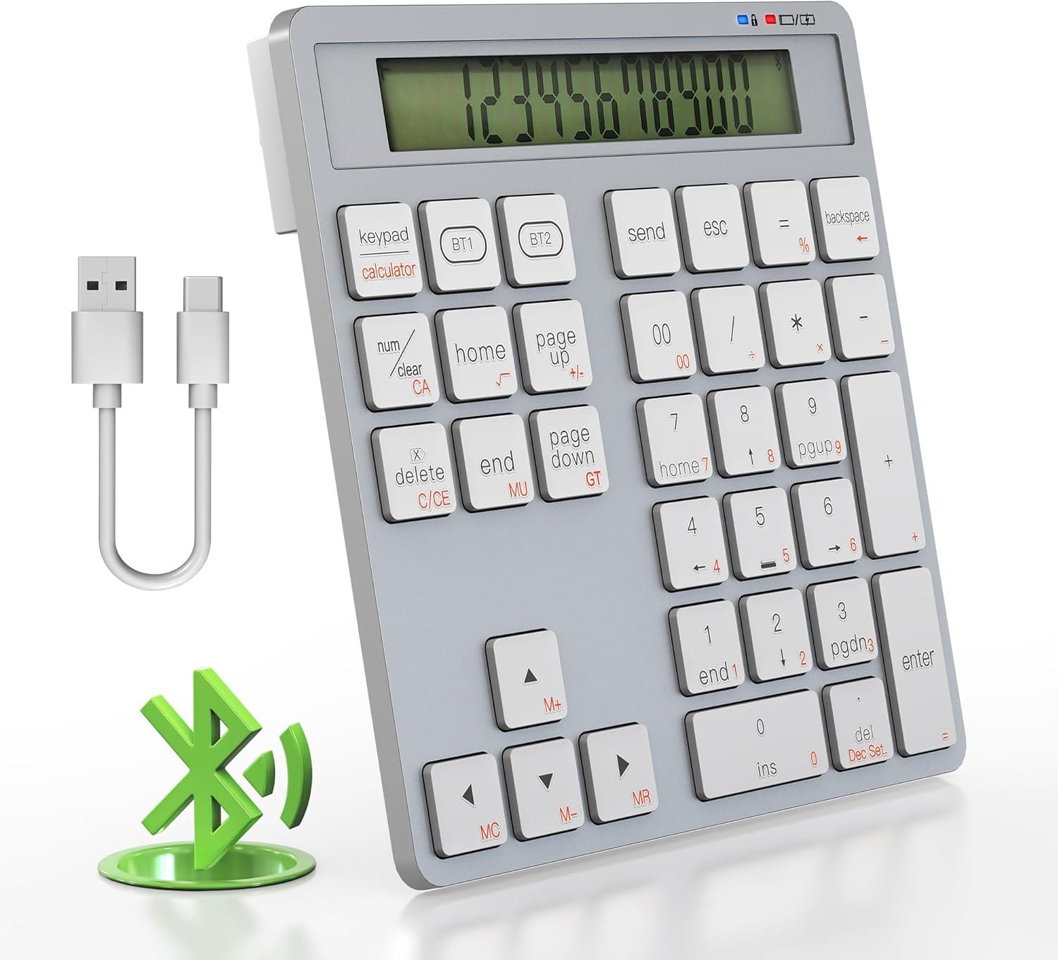 Rytaki Pro Tastierino Numerico Wireless con Calcolatrice - immagine 1