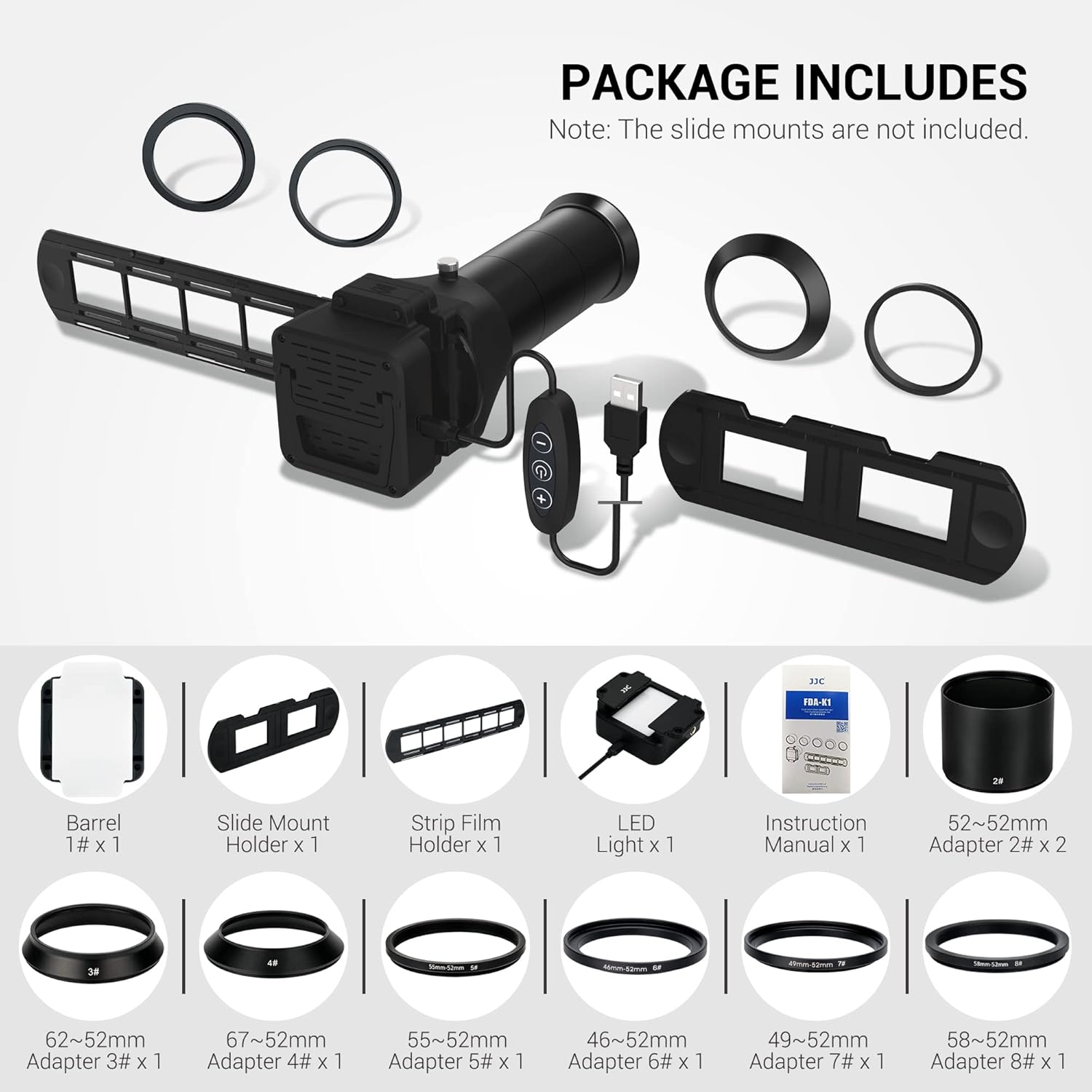 Jjc - Adattatore per Digitalizzazione di Pellicole ES-2 - immagine 4