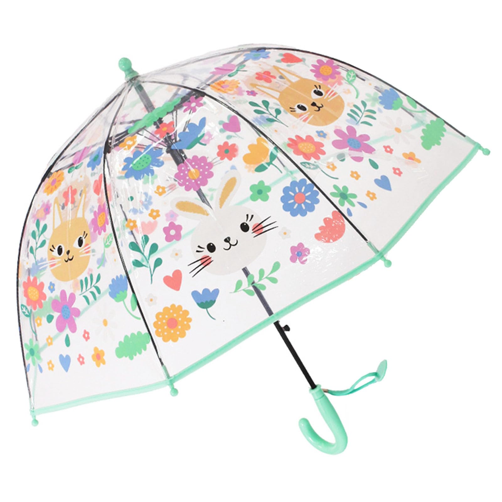 ThreeH Ombrello a Cupola Trasparente per Bambini