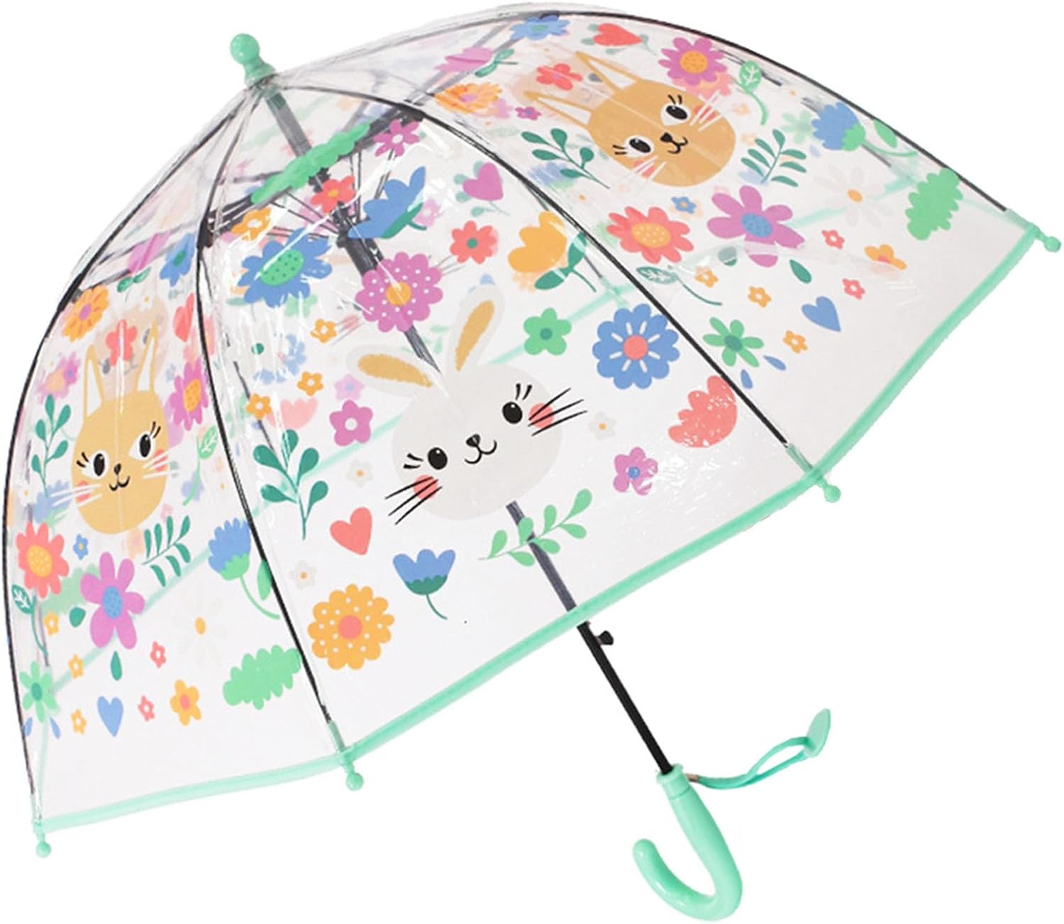 ThreeH Ombrello a Cupola Trasparente per Bambini - immagine 1