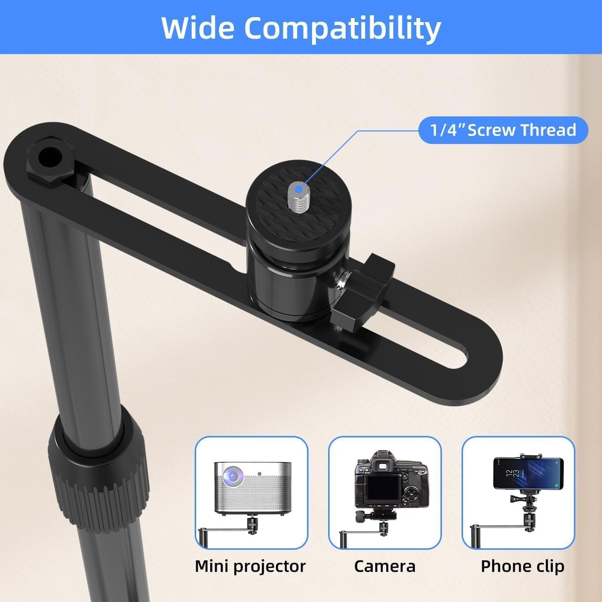 Suptek Supporto Proiettore 360° da Pavimento - immagine 5