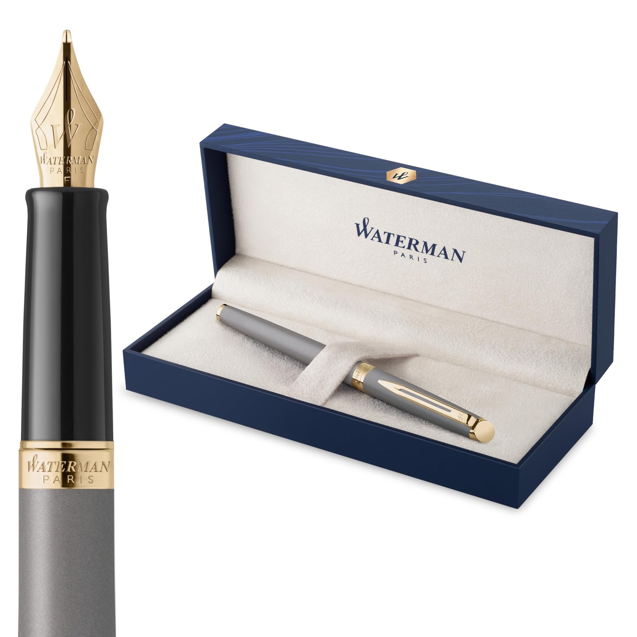 Waterman Penna Stilografica Hémisphère, Grigio Pietra