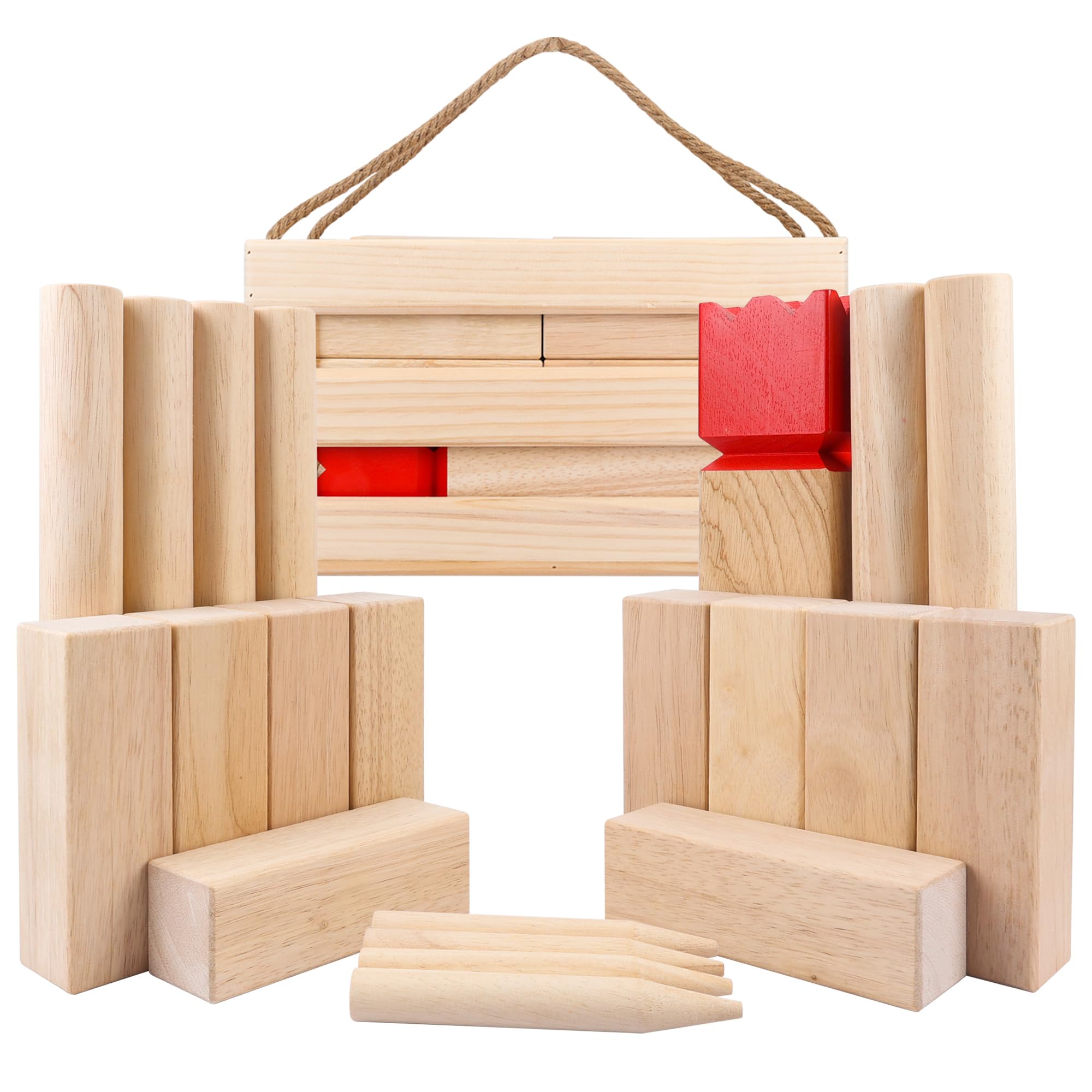 Kubb Outdoor Games Set - Gioco di Lancio in Legno