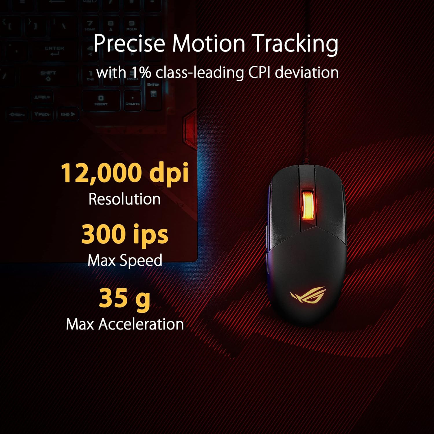 Asus ROG Strix Impact III Mouse Gaming Wireless 57g - immagine 5