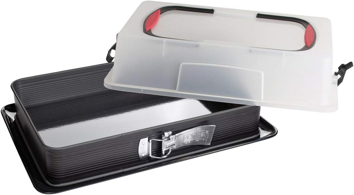 Zenker 6112 Teglia con fondo staccabile + coperchio per trasporto