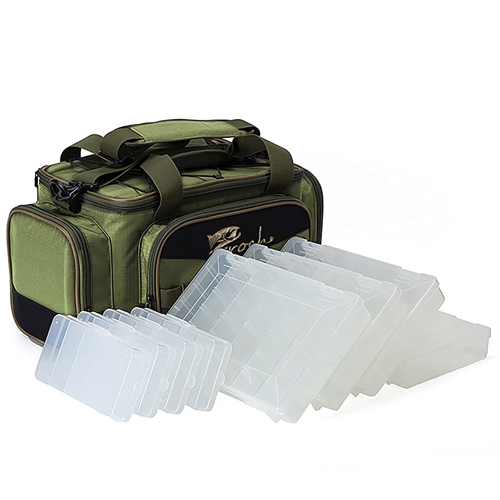 Borsa per Attrezzatura da Pesca all'Uncinetto, Verde Militare