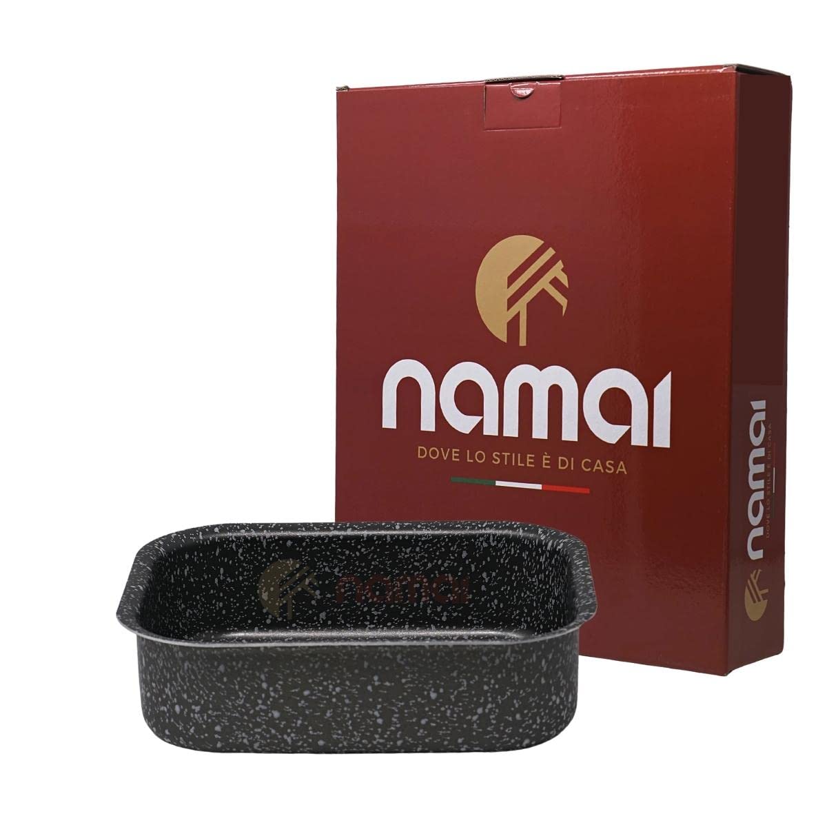 Namai Teglia Forno Rettangolare 20x15cm Effetto Pietra