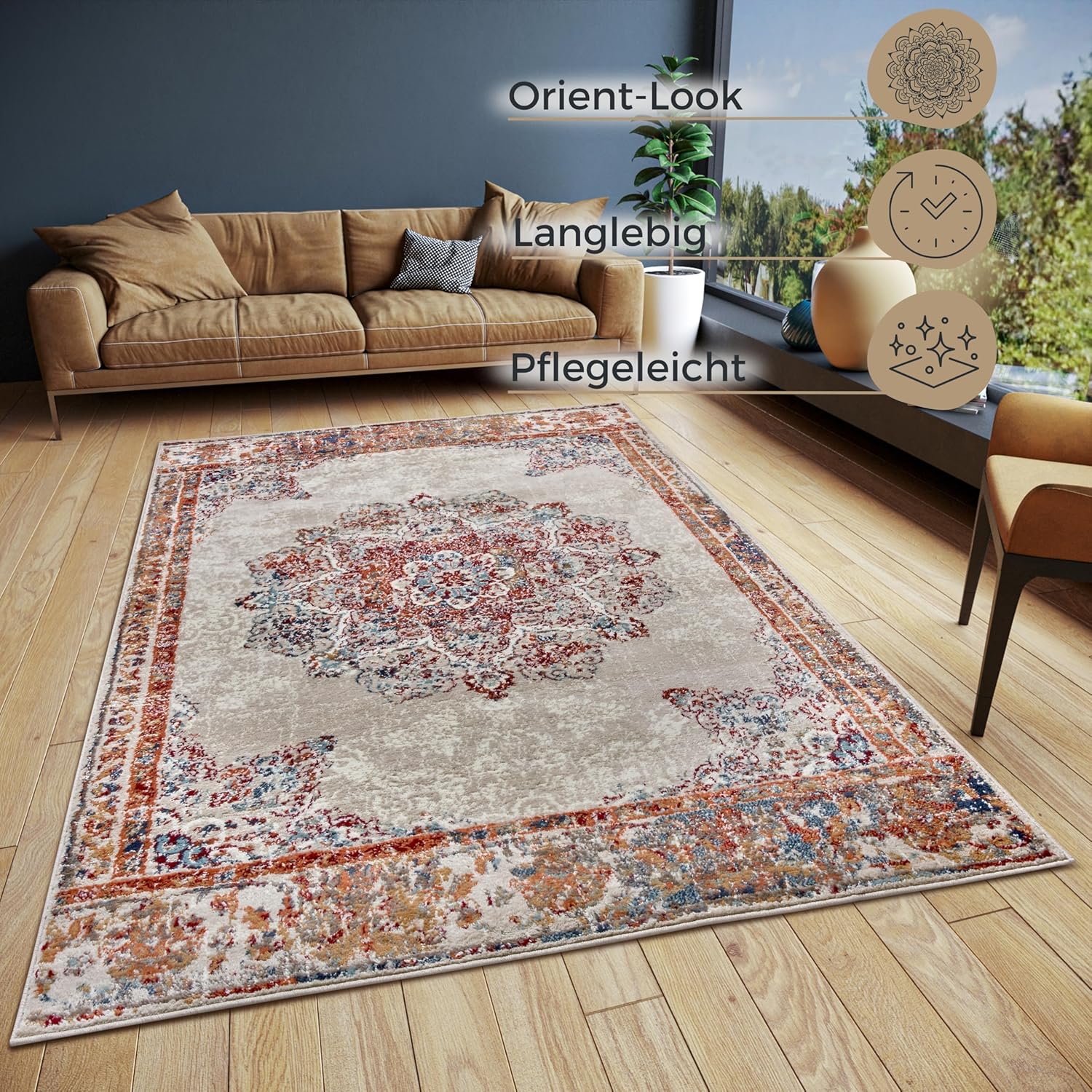 Hanse Home Maderno - Tappeto Orientale Classico 160x235cm - immagine 2