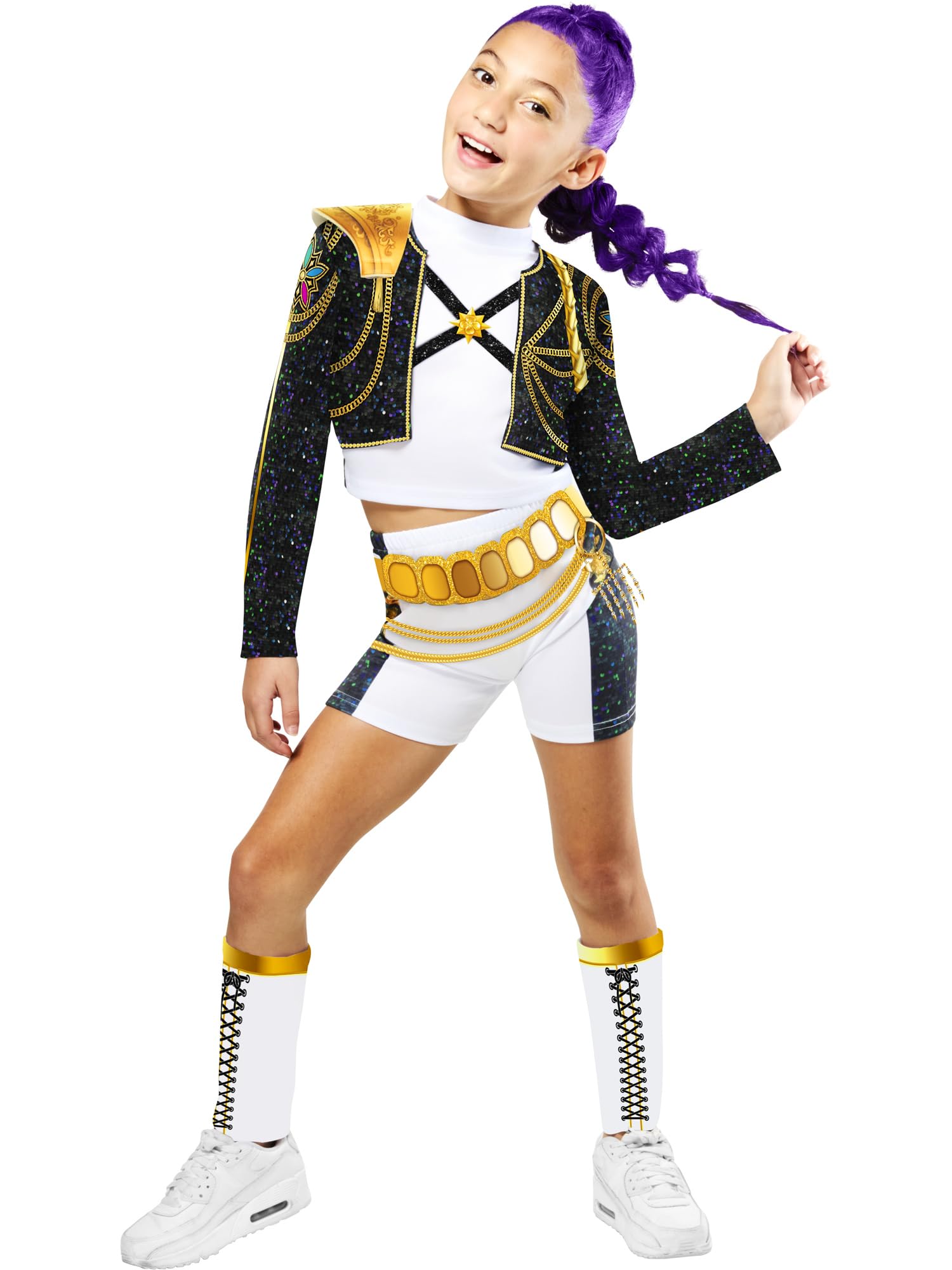 Rubies COSTUME KPOP RUMI GOLD HYBRID Ragazza, Taglia M