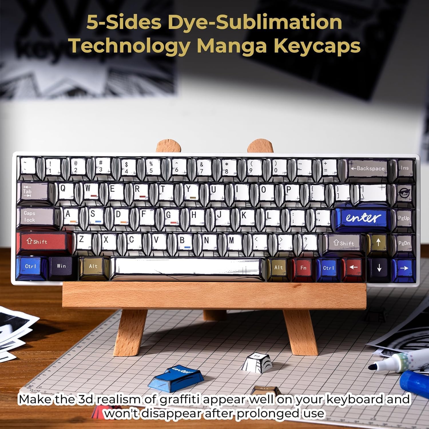 Catekro PBT Manga Set 134 Tasti Profilo Ciliegia - immagine 3