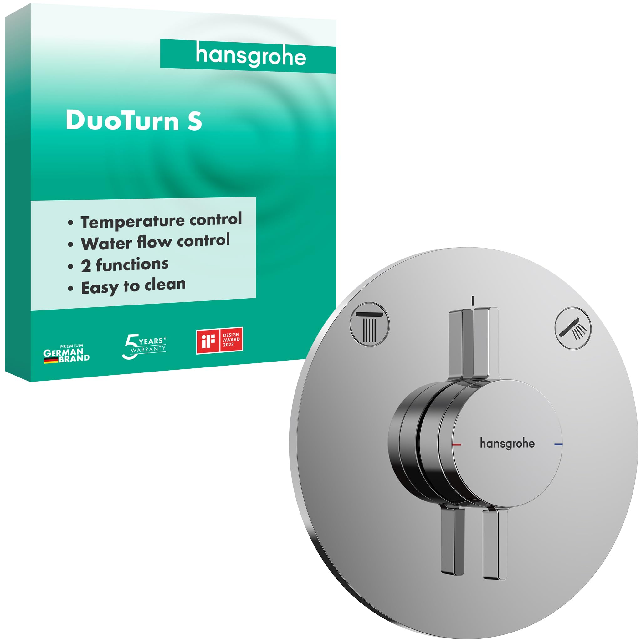 Hansgrohe DuoTurn S - Rubinetto Doccia Incasso, Cromo