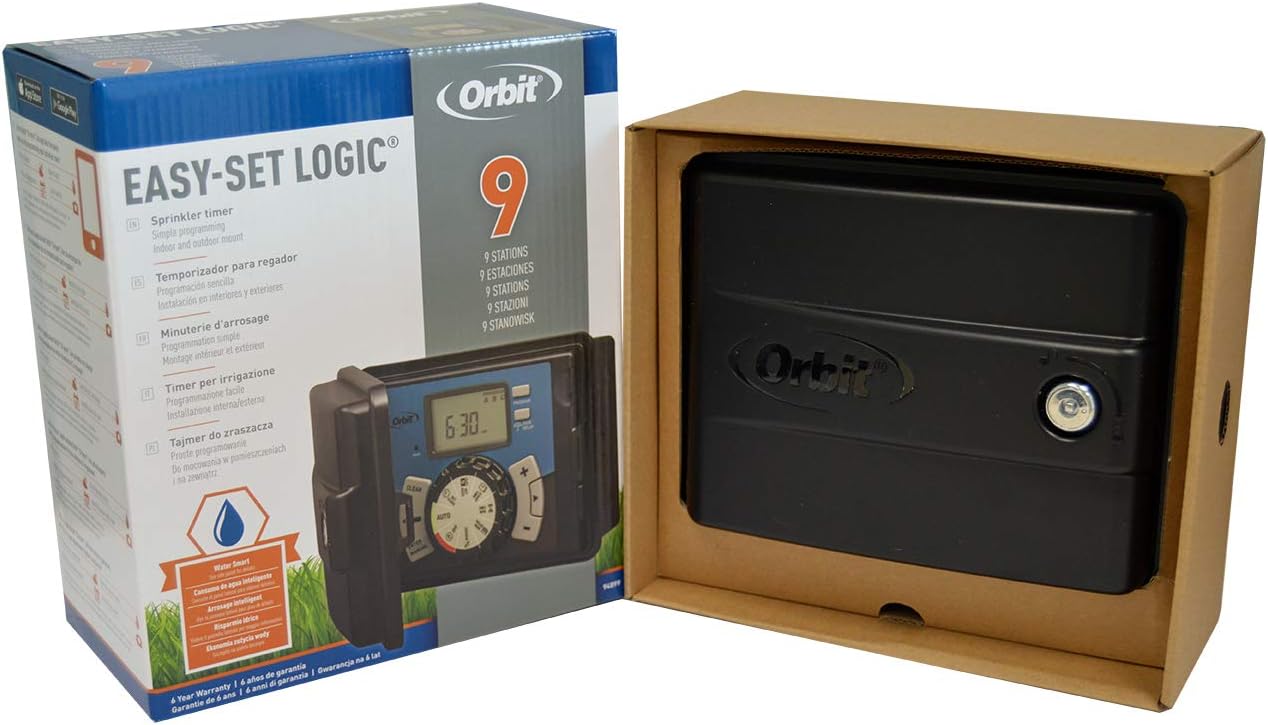 Orbit Irrigation Easy 9 - Programmatore Elettrico 9 Zone, Nero - immagine 5