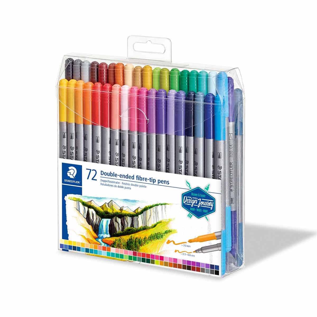 Staedtler - Set 72 Pennarelli Doppia Punta Sintetica