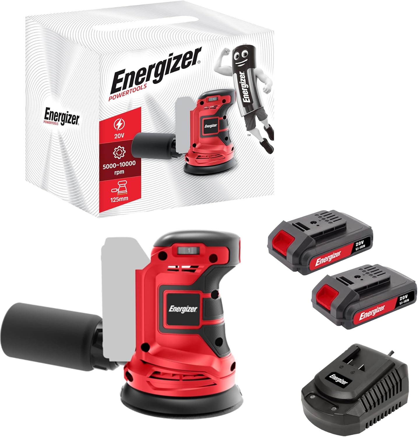 Energizer Levigatrice Orbitale Cordless 20V 10.000 giri/min - immagine 1