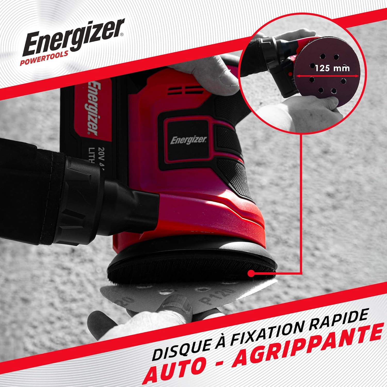 Energizer Levigatrice Orbitale Cordless 20V 10.000 giri/min - immagine 3