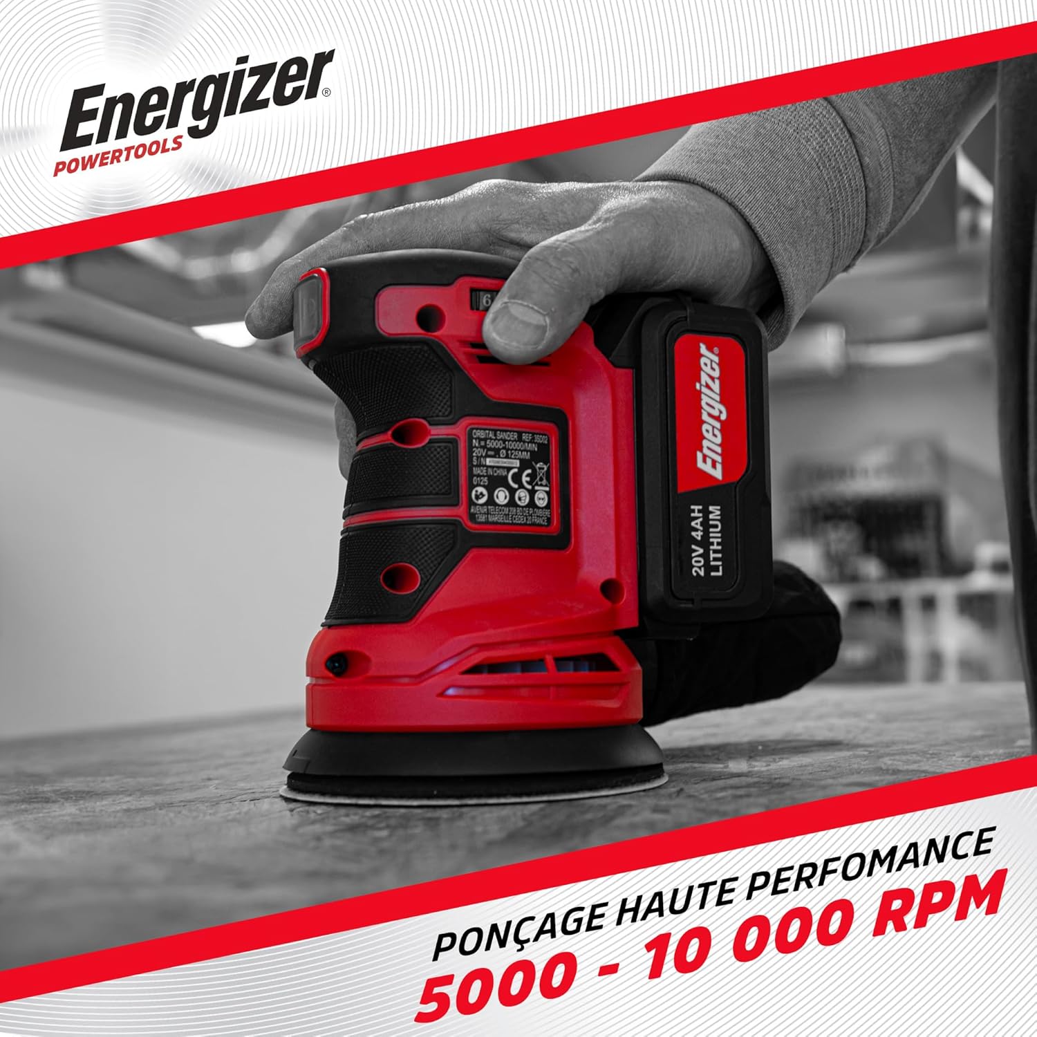 Energizer Levigatrice Orbitale Cordless 20V 10.000 giri/min - immagine 6