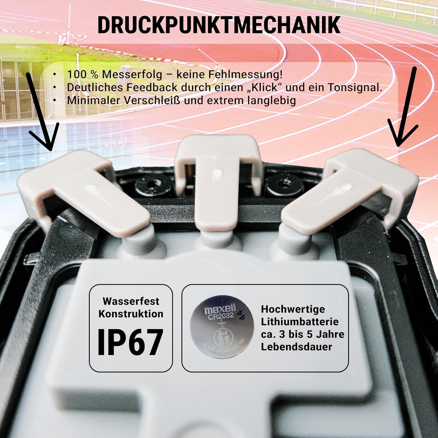 Stoptec - Cronometro 597 con Display 3 Righe - immagine 8