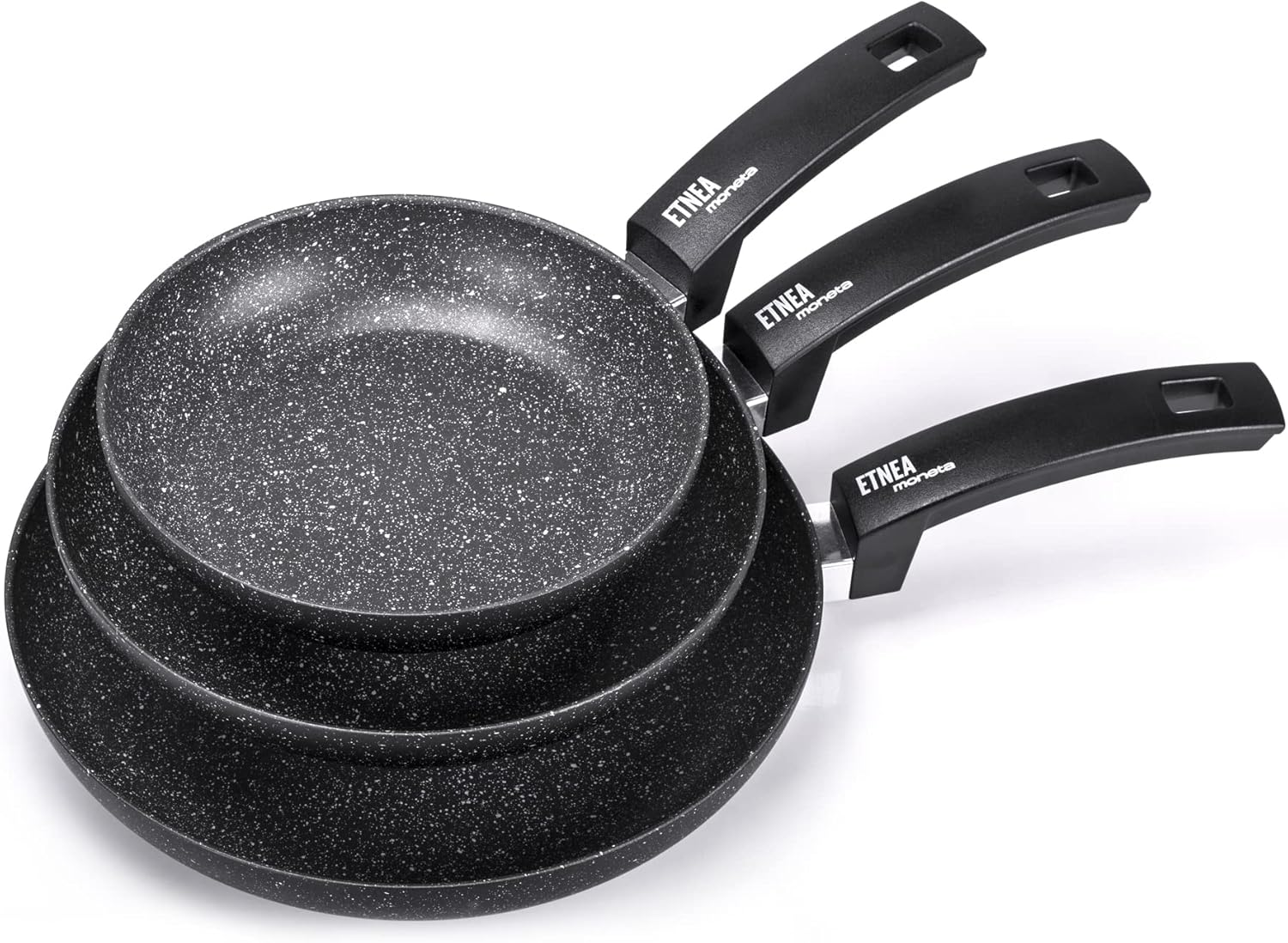 [Exclusive] Moneta Etnea Set 3 Padelle per Induzione