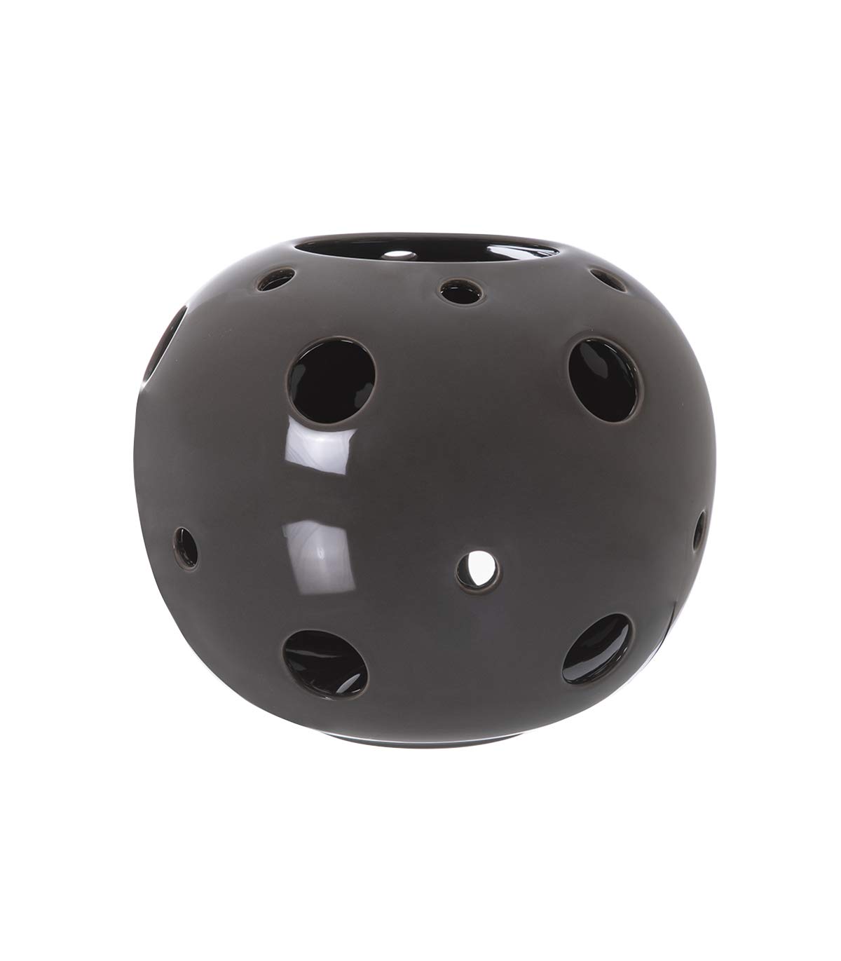 Lussiol 233523 Lampada Decorativa Ceramica, 60 W, Marrone, ø28 x H 21 cm