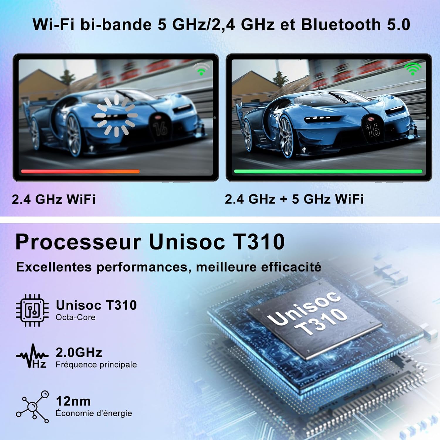 Tablet 10 Pollici Android 15 con Gemini AI, Grigio Chiaro - immagine 6