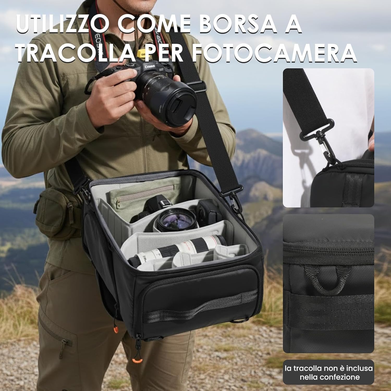TARION Inserto Fotografico per Zaino/Borsa Reflex - immagine 5