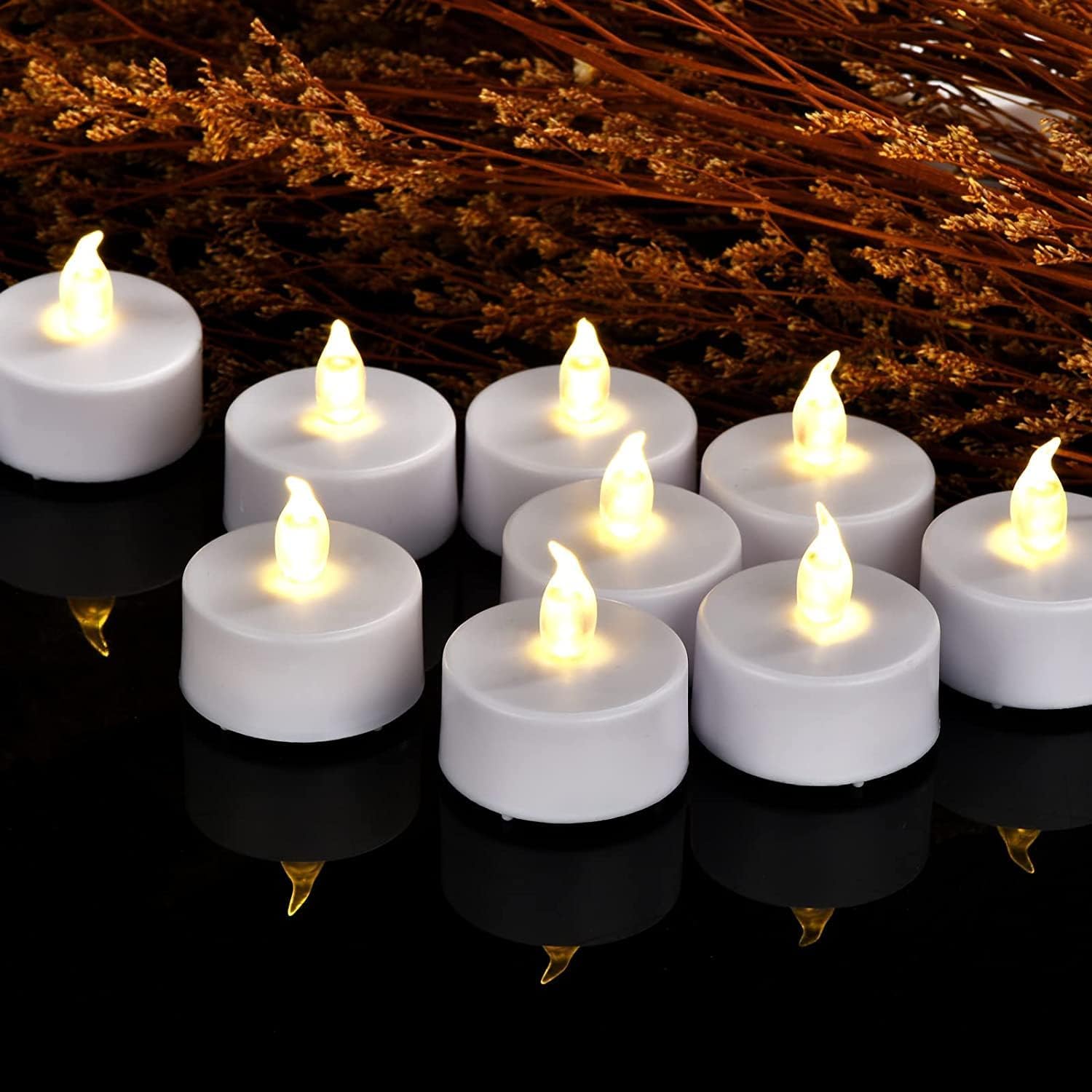 Confezione 100 Candele LED Senza Fiamma Effetto Tremolante