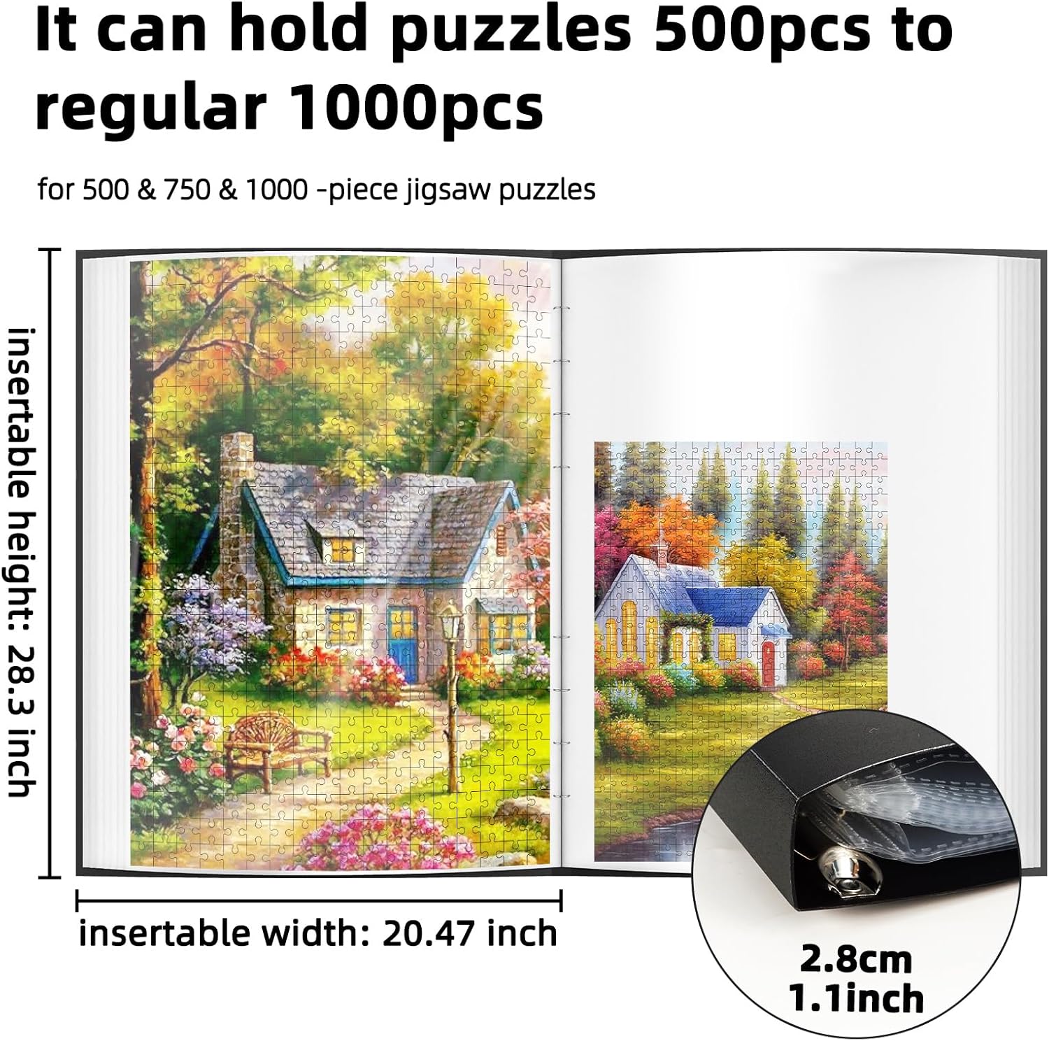 Mozooson Raccoglitore per Puzzle da 1000pz con 25 Tasche - immagine 2