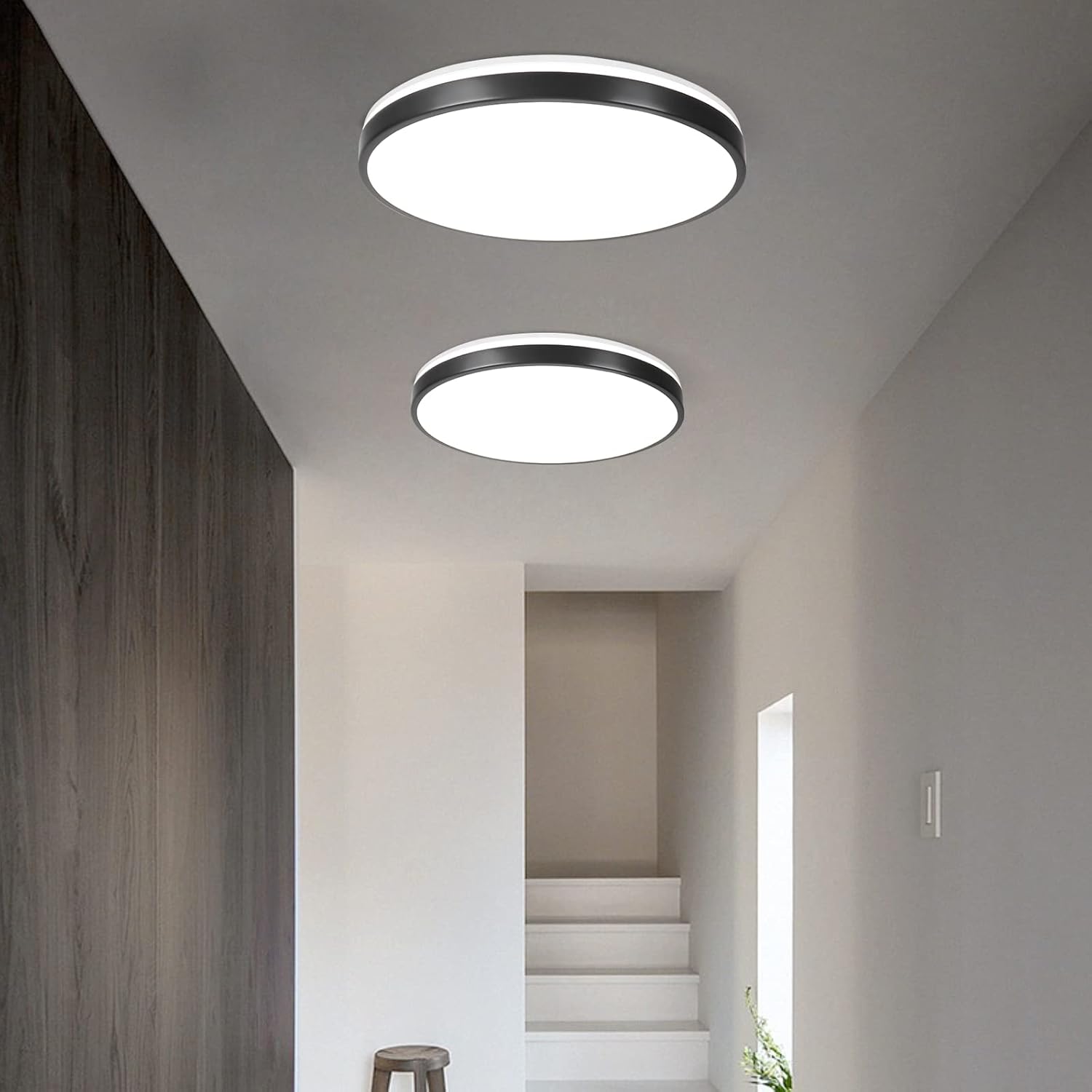 Horevo Plafoniera Bluetooth con Altoparlante 30CM, Nera - immagine 6