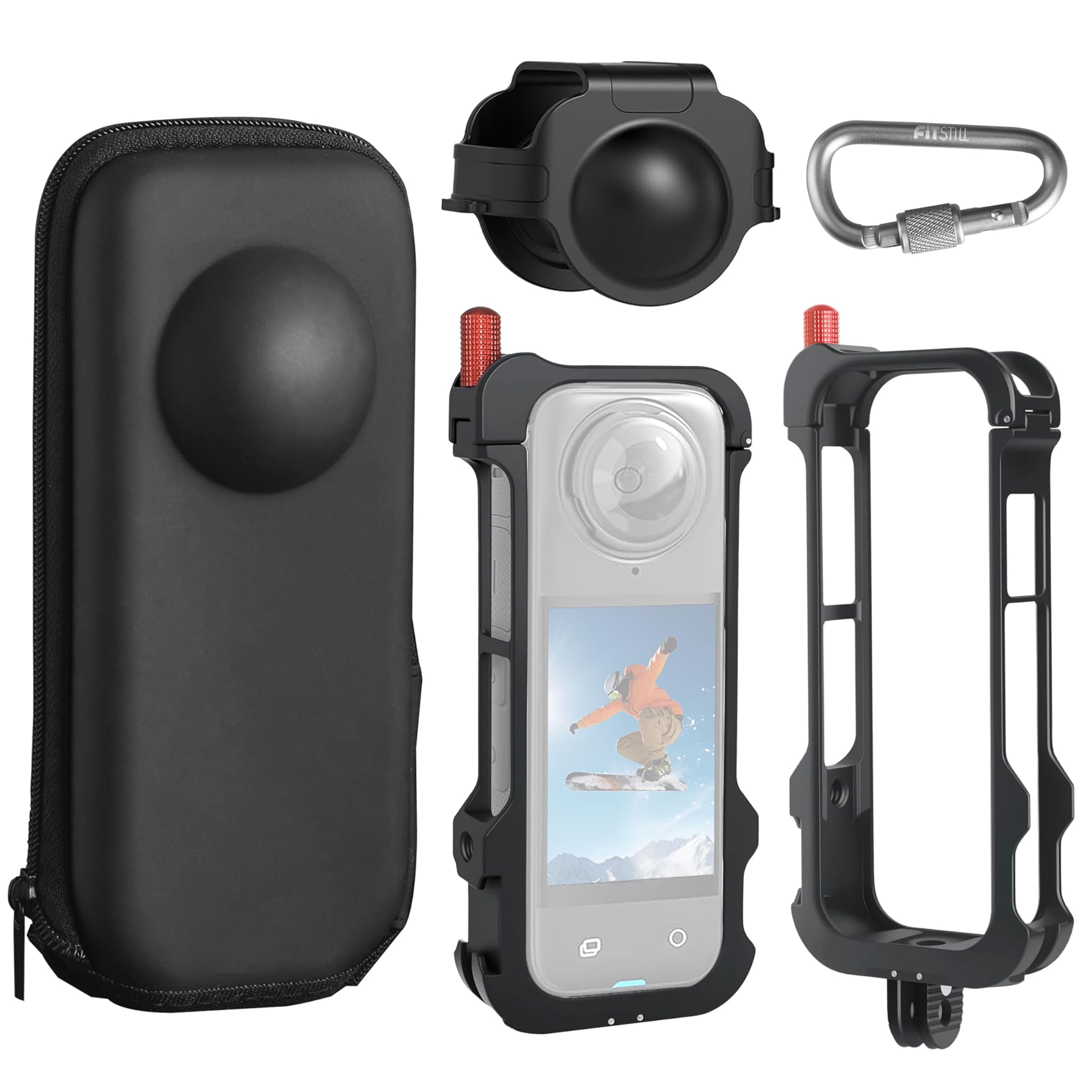 Fitstill Gabbia in Alluminio per Insta360 X4